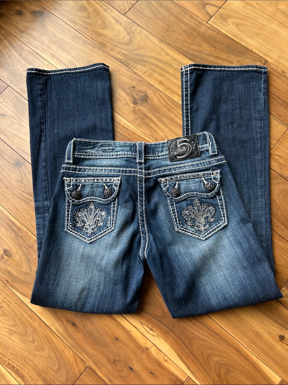 Dark Blue Embellished Women’s Jeans